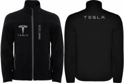 Tesla embroidered softshell jacket