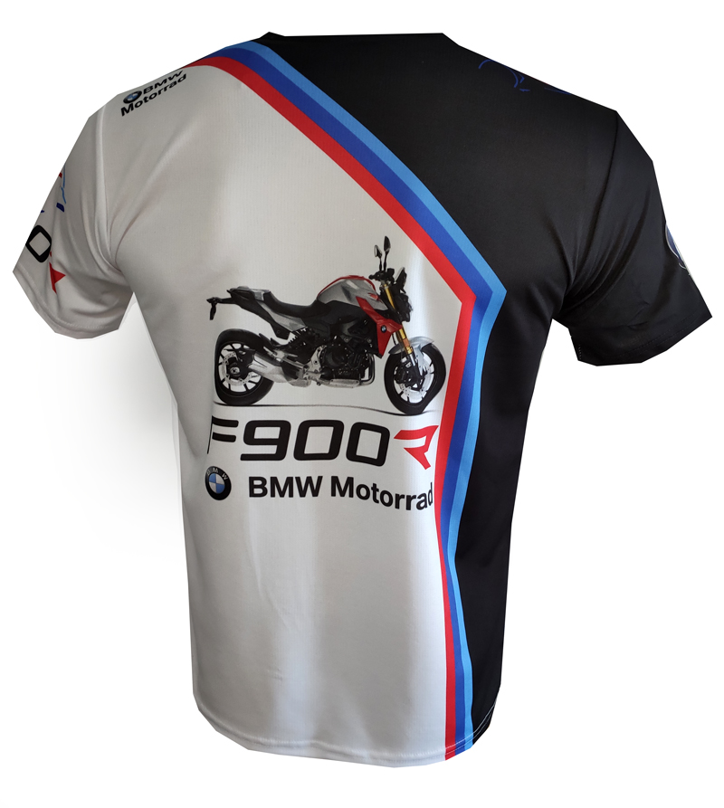 BMW F900R t-shirt with logo and all-over printed picture - T-shirts ...