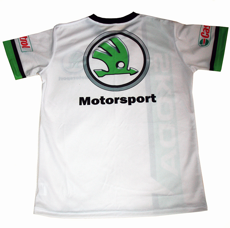 Skoda T Shirt With Logo And All Over Printed Picture T