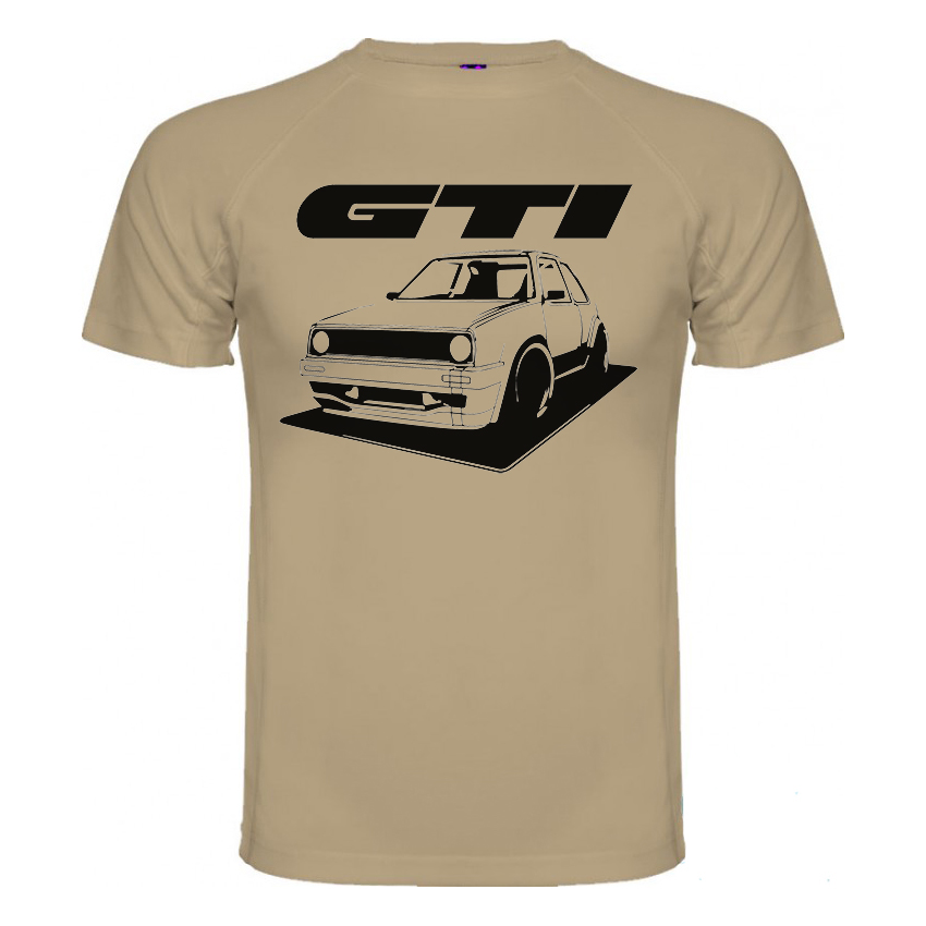 Volkswagen GTi tshirt with logo and 3D printed picture