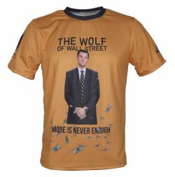 wolf of wall street money di caprio movie t shirt 