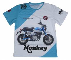 Honda Monkey pearl blue tshirt