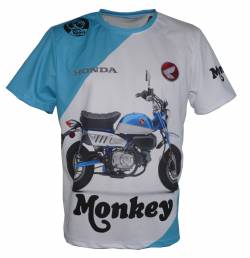 Honda Monkey pearl blue maglietta