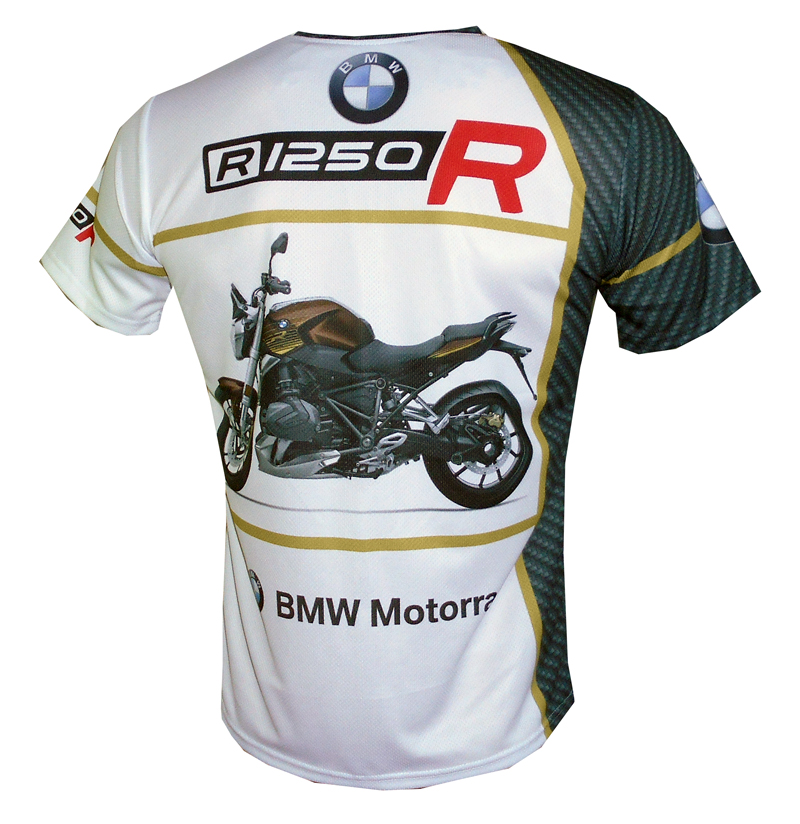 BMW R1250R Boxer t-shirt with logo and all-over printed picture - T ...