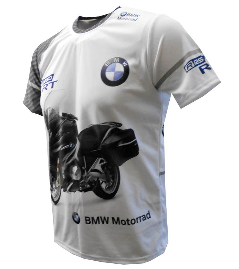 BMW R1250RT Tourer t-shirt with logo and all-over printed picture - T ...