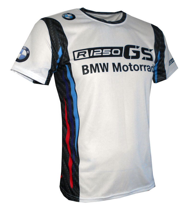 BMW R 1250 GS ADV Rallye Moto Style T-shirt TS-BMW-006 Color White