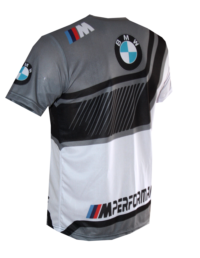 BMW Motorsport t-shirt with logo and all-over printed picture - T ...