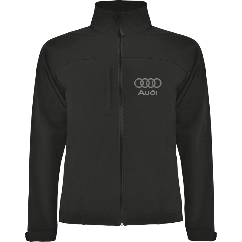 Audi embroidered water and wind resistant softshell jacket T shirts with all kind of auto moto cartoons and music themes