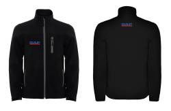 Daf full zip embroidered softshell jacket