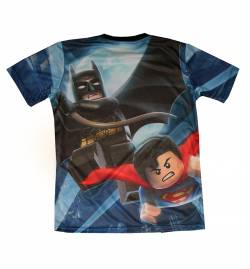batman superman camiseta cartoon caricature lego movie 
