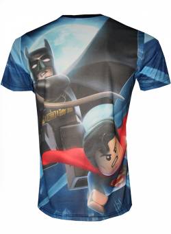 batman superman t shirt cartoon lego movie 