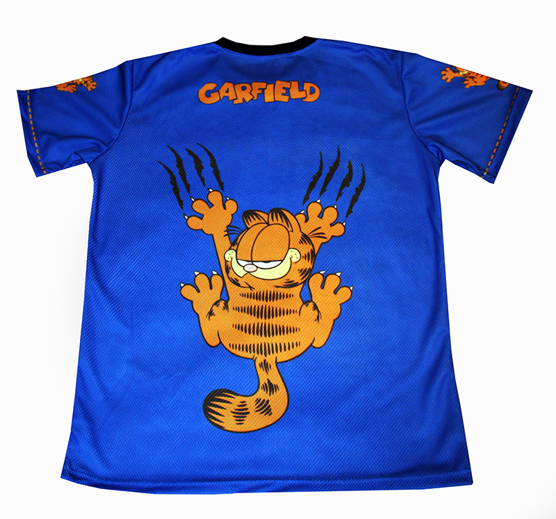 Garfield t-shirt with logo and all-over printed picture - T-shirts with all  kind of auto, moto, cartoons and music themes