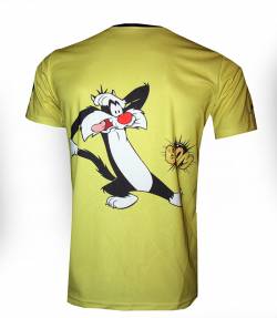 sylvester cat camiseta cartoon caricature dibujos animados 