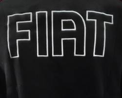 Full zip sweatshirt jacket with Fiat logo