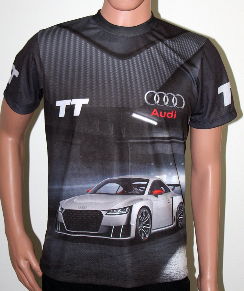 Audi TT t-shirt with logo and all-over 