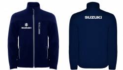 Sweat zippe avec Suzuki broderie