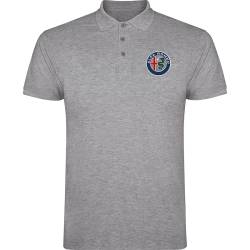 alfa romeo camiseta polo bordada 