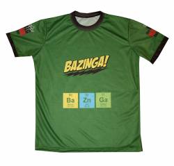 la teoria del big bang sheldon bazinga maglietta film serie 