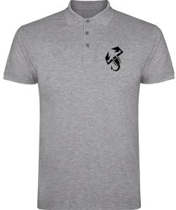 fiat 500 599 abarth 500L scorpion embroidered polo tshirt 